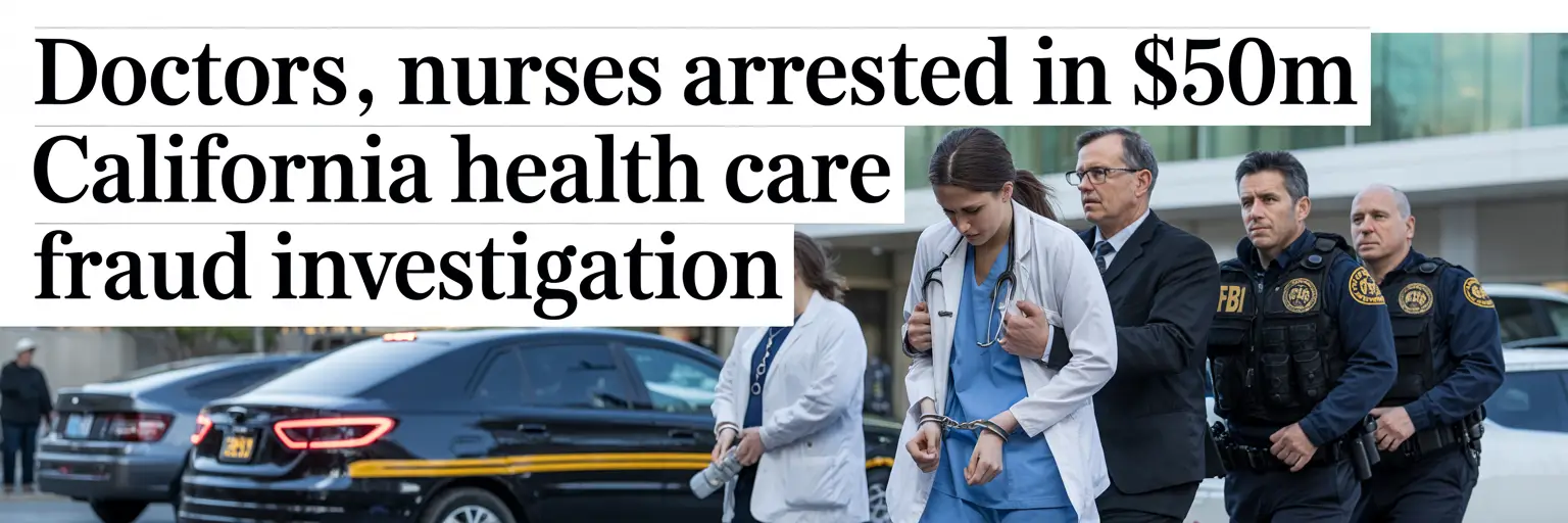 Medical Professionals Charged in $50 Million California Health Care Fraud Scheme